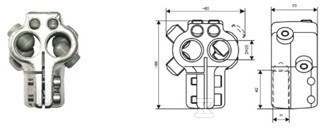 Zacisk transformatora  TOGA 1/M12/U (BK - 1115-811-112-330/004